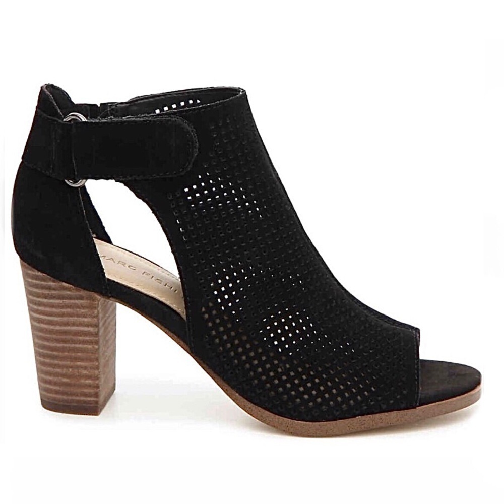 Marc Fisher Demika Perforated Block Heel Booties - image 4